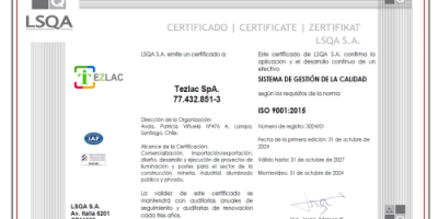Certificados ISO 9001 2015